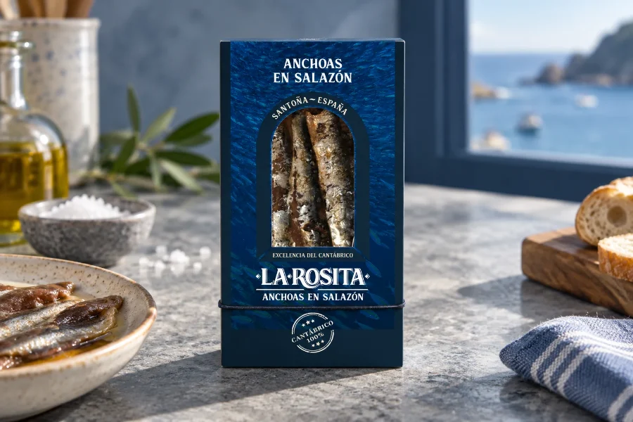 La Rosita · anchoas en salazón: envase