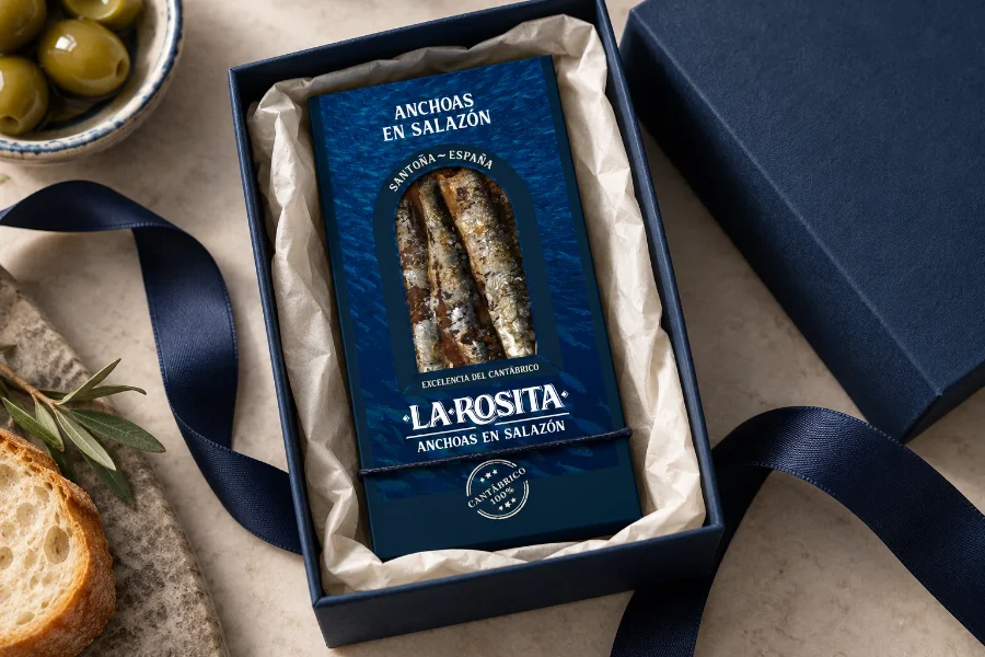 La Rosita · anchoas en salazón: caja de regalo