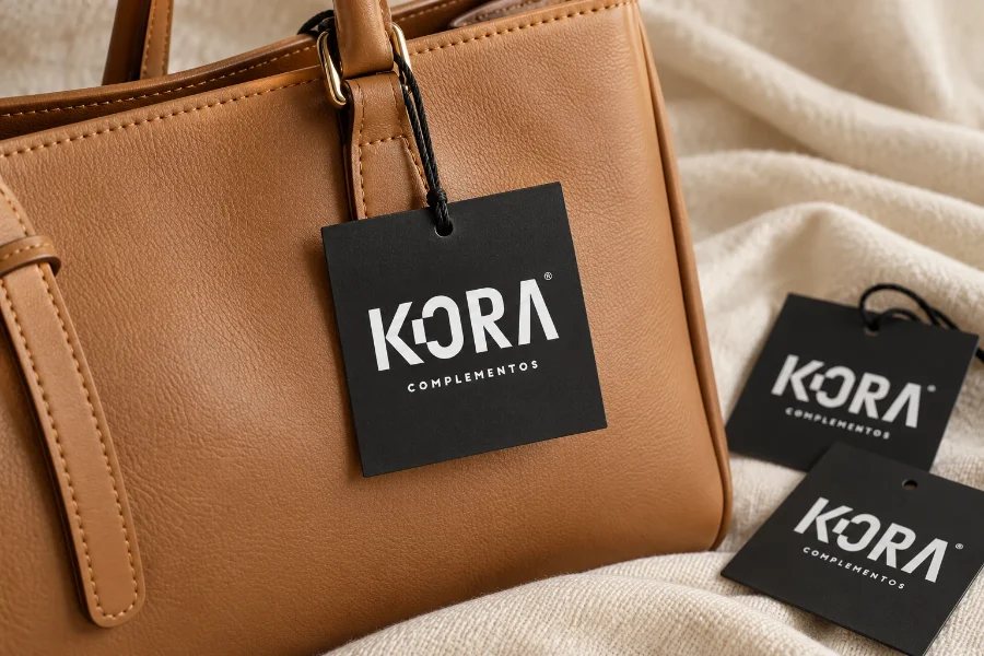 Kora · identidad: etiquetas colgantes