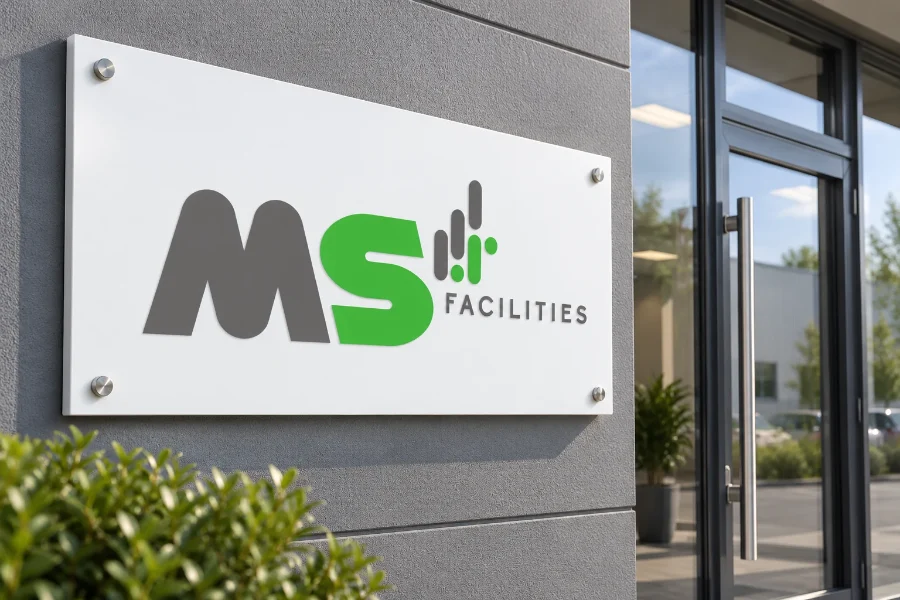 MS Facilities · identidad: placa de acceso