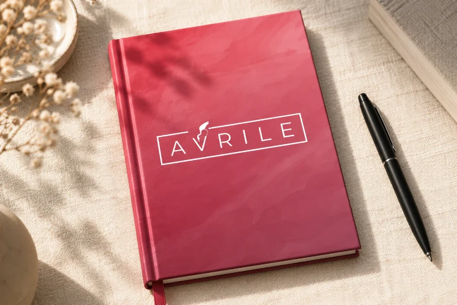 Avrile · identidad: cuaderno