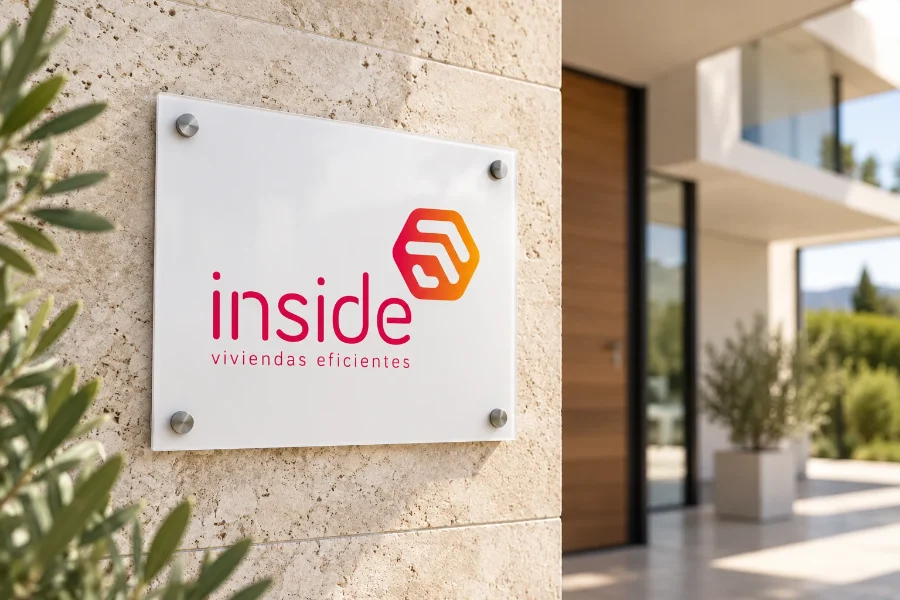 INSIDE · identidad: placa del estudio