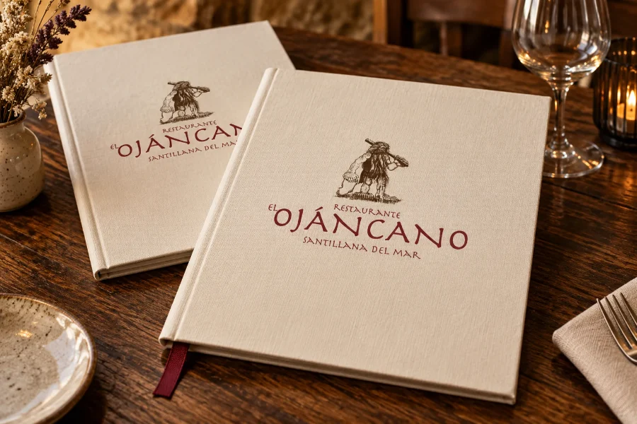 El Ojáncano · identidad: carta del restaurante