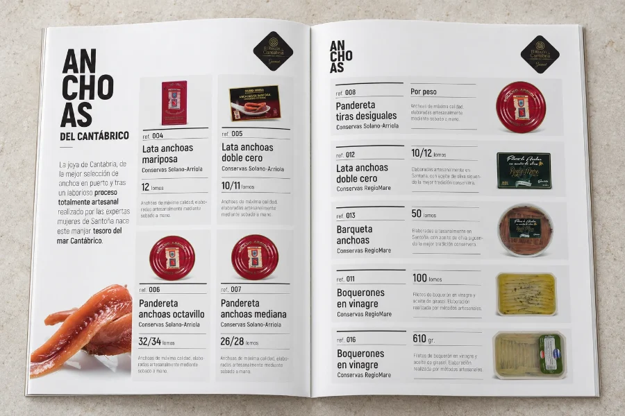 El Rincón de Cantabria · catálogo y marca: interior del catálogo