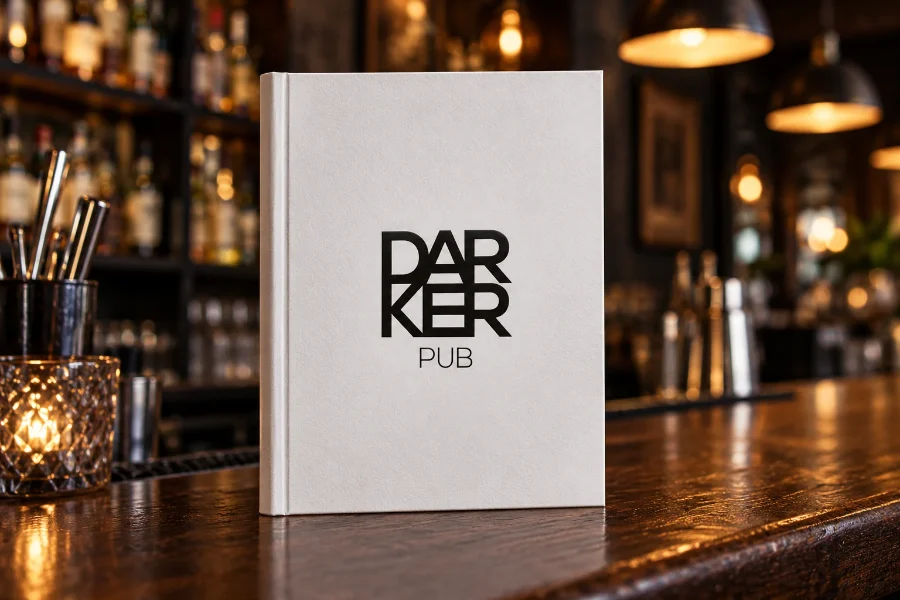 Darker Pub · identidad: carta de bebidas