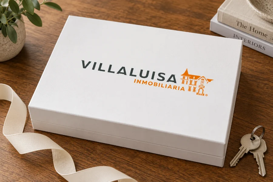 Villaluisa Inmobiliaria · identidad y web: caja de bienvenida
