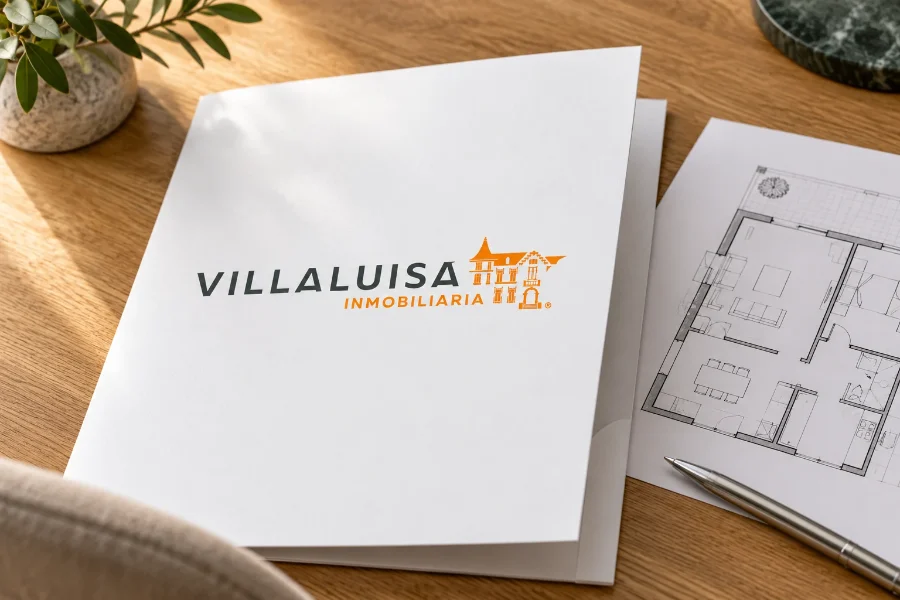Villaluisa Inmobiliaria · identidad y web: carpeta del inmueble