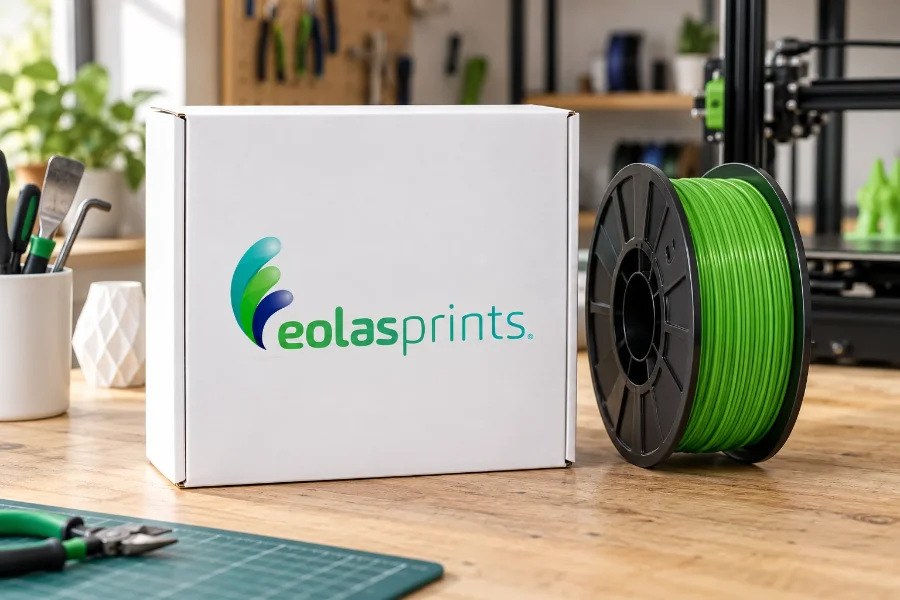 Eolasprints · identidad: caja de filamento