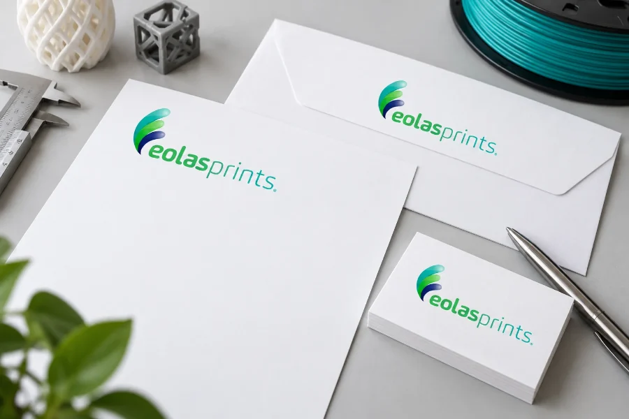Eolasprints · identidad: papelería