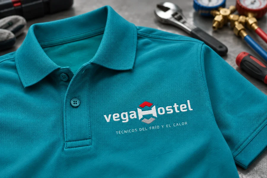 Vegahostel · identidad: ropa de trabajo