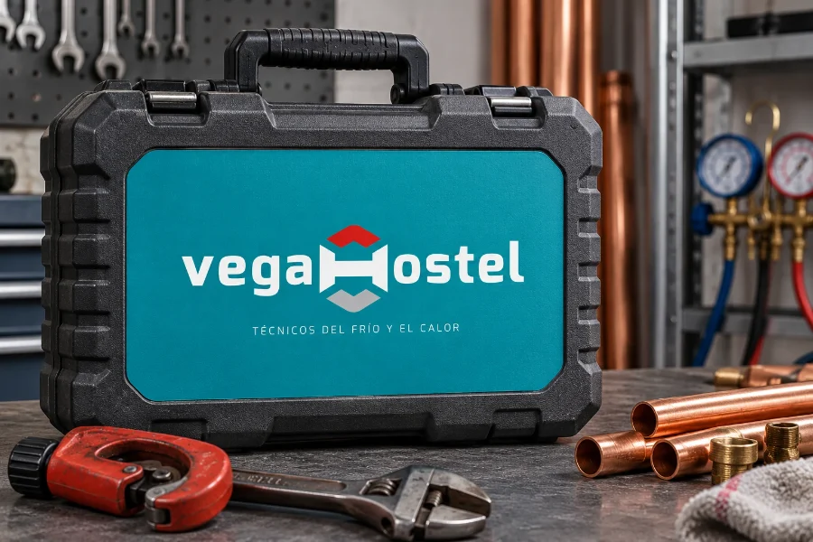 Vegahostel · identidad: maletín de herramientas