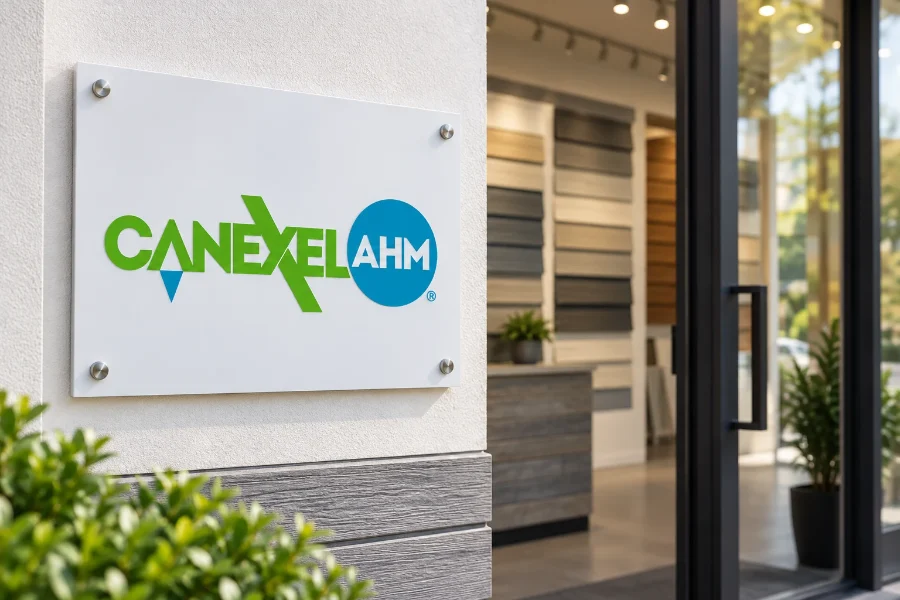 Maderas AHM · Canexel: rótulo