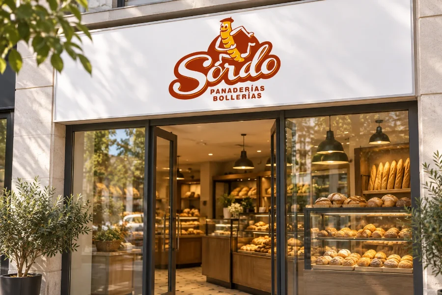 Panaderías Sordo · identidad premium: fachada