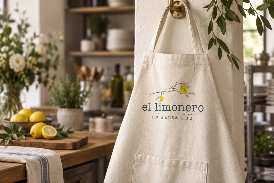 El Limonero de Santa Ana · identidad: delantal de catering