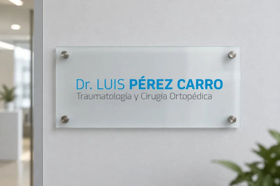 Dr. Luis Pérez Carro · web y aplicaciones: placa de la consulta