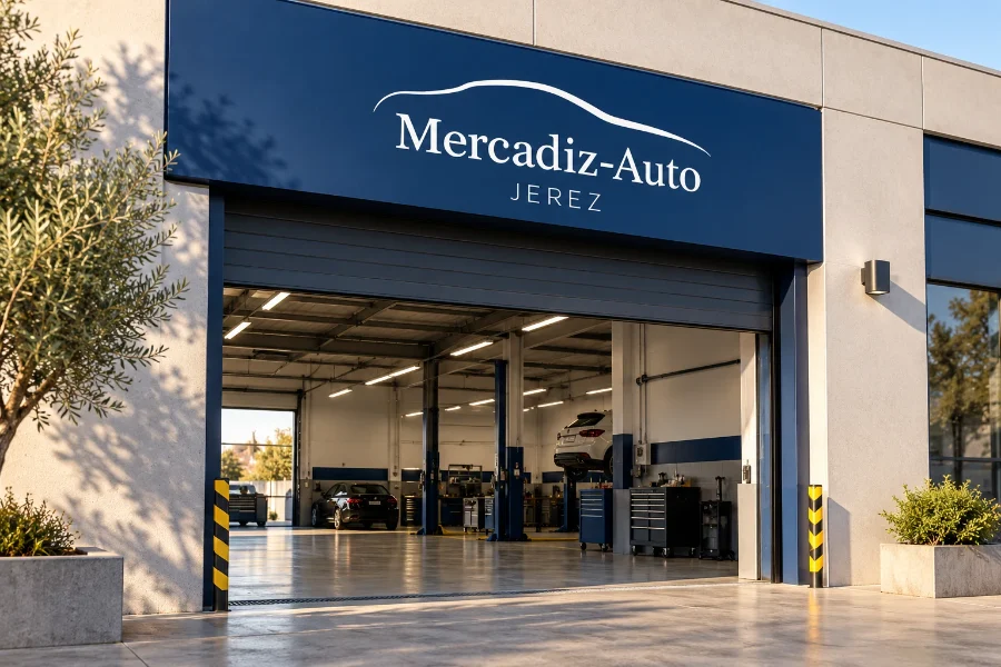 Mercadiz-Auto · identidad y web: fachada