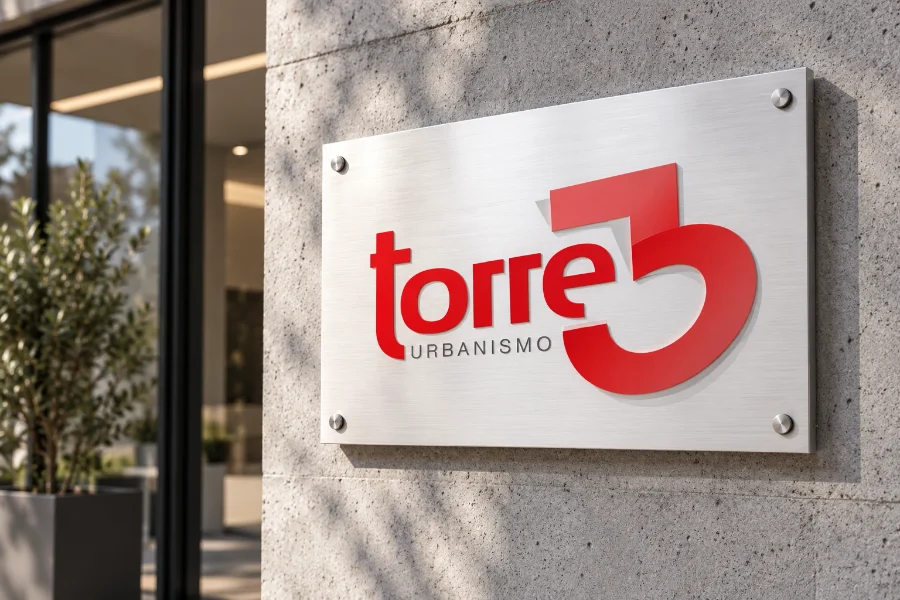 Torre3 Urbanismo · identidad: placa del estudio