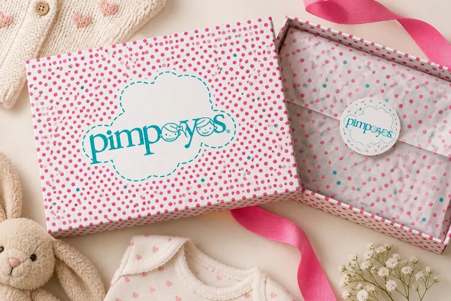 Pimpoyos · identidad: caja de regalo