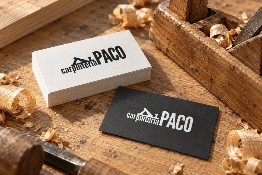 Carpintería Paco · identidad: tarjetas