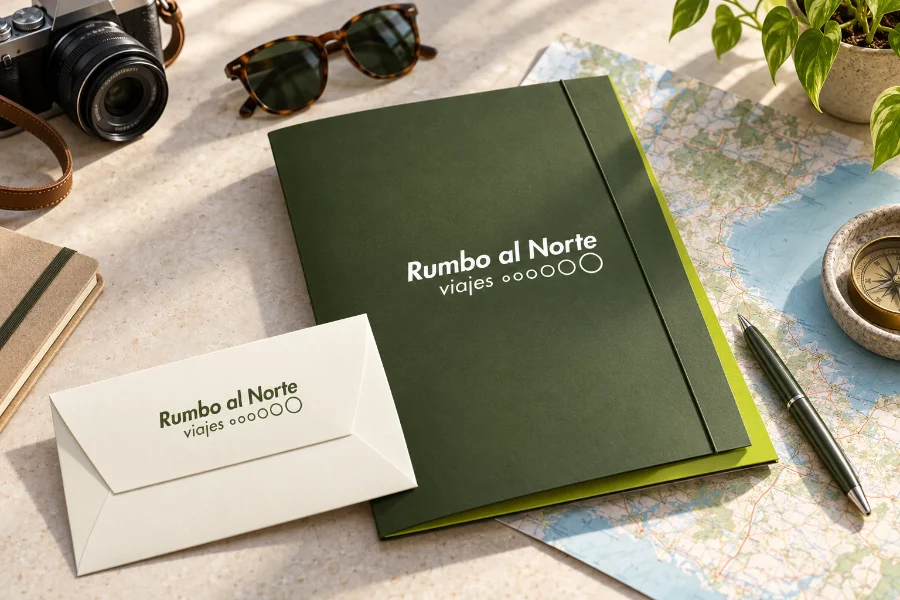 Rumbo al Norte · identidad: carpeta de viaje