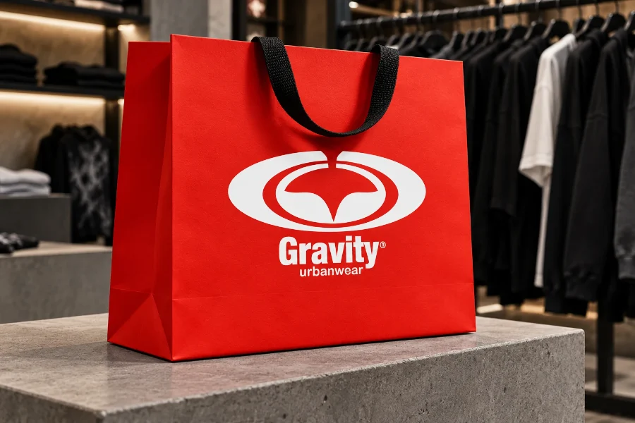 Gravity · identidad e interiorismo: bolsa