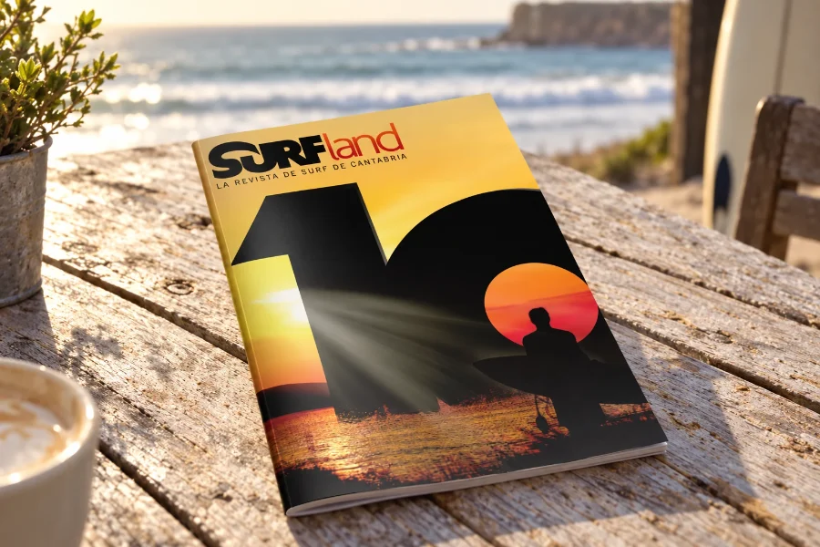 SURFland · revista de surf de Cantabria: portada de la revista