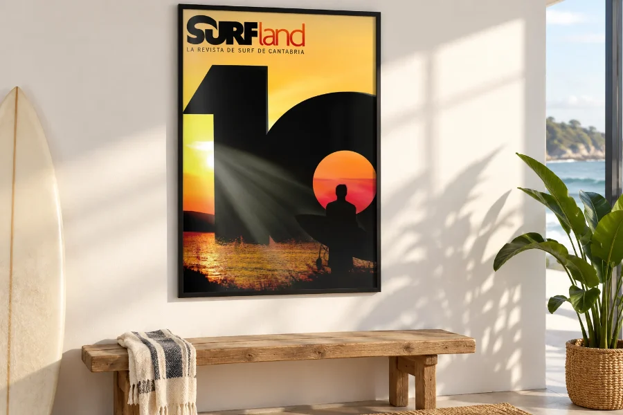 SURFland · revista de surf de Cantabria: cartel de la portada