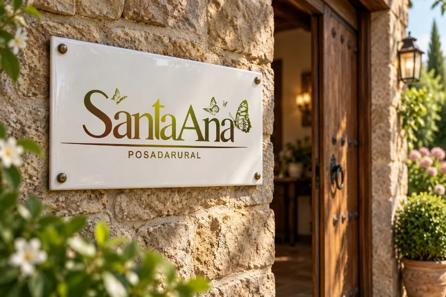 Posada Santa Ana · logotipo: placa de fachada