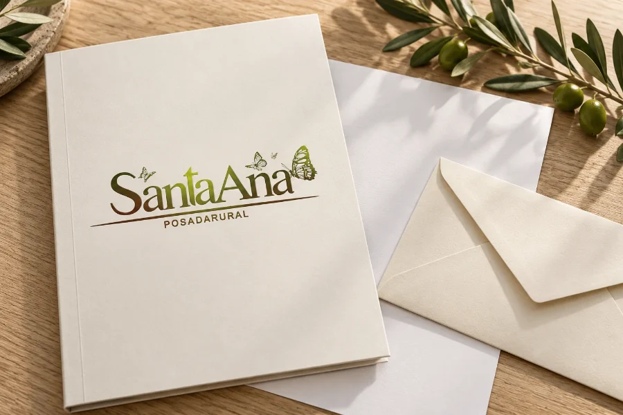 Posada Santa Ana · logotipo: carpeta del huésped