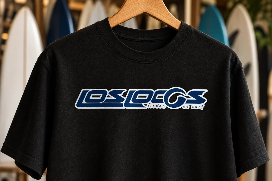 Escuela de Surf Los Locos · logotipo Los Locos: camiseta