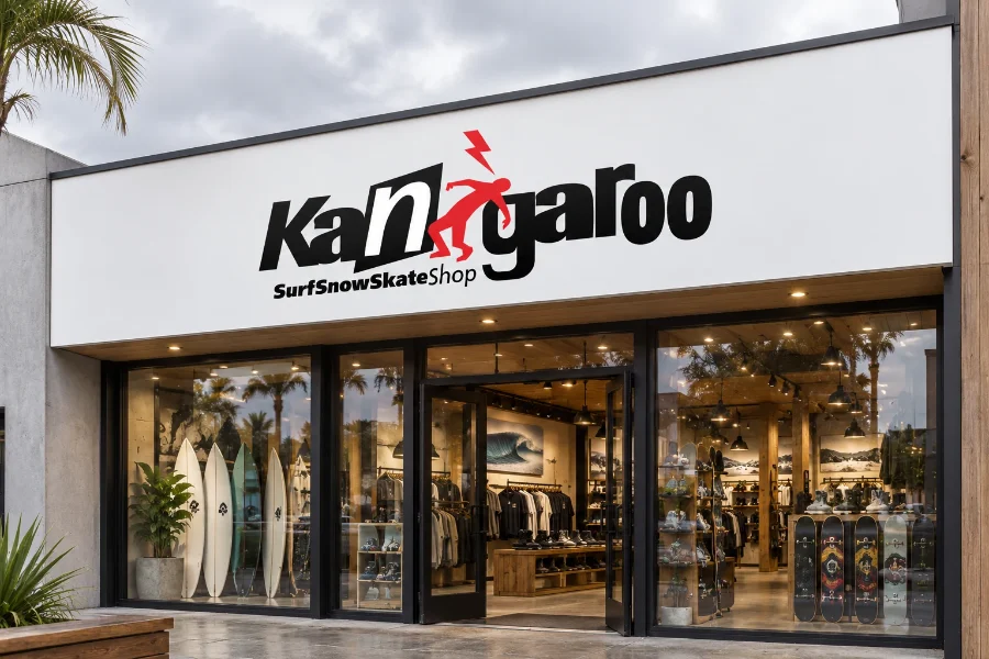 Kangaroo · logotipo: rótulo