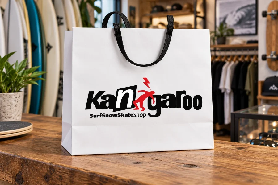 Kangaroo · logotipo: bolsa