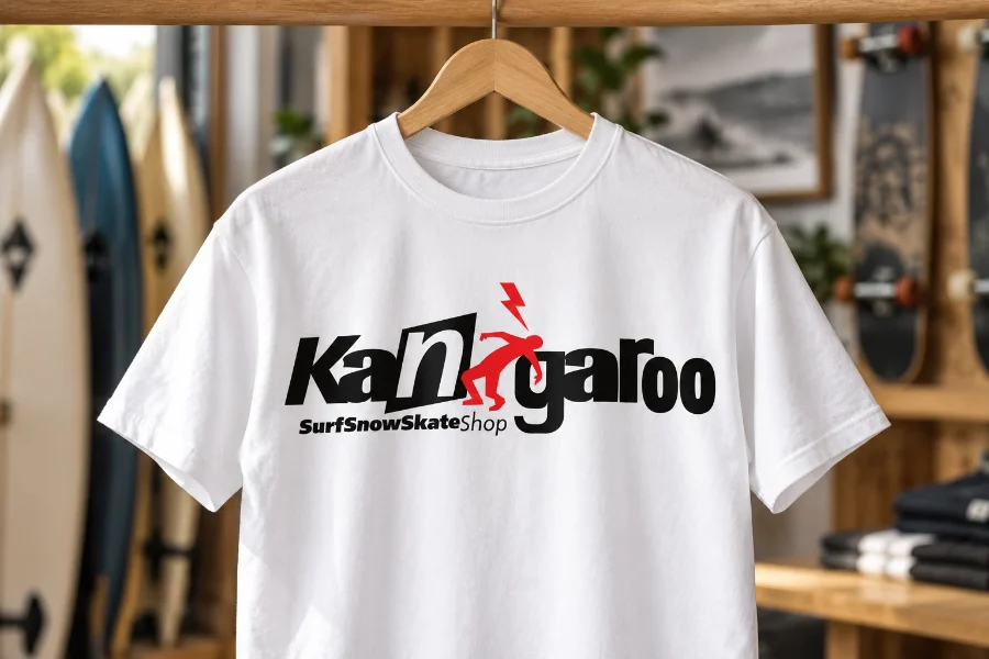 Kangaroo · logotipo: camiseta