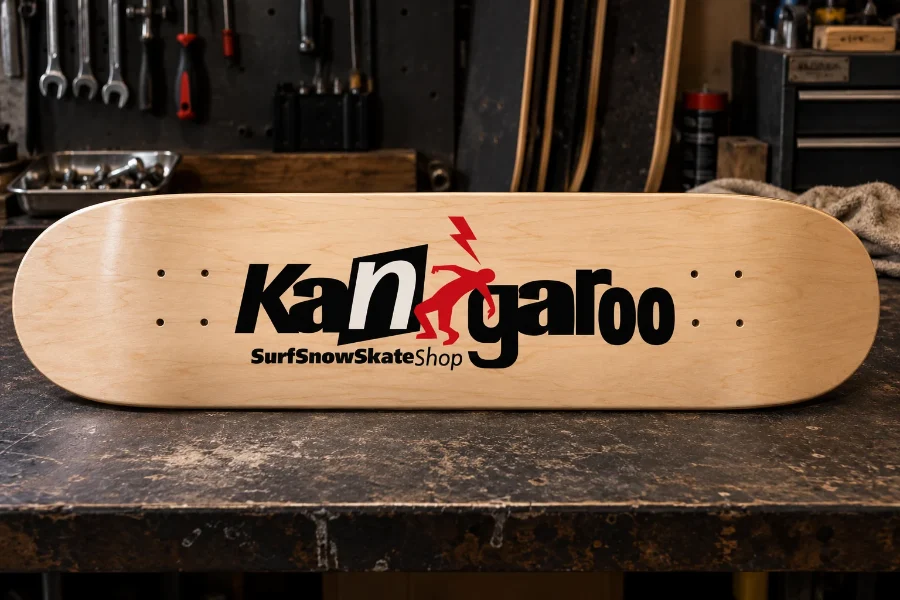 Kangaroo · logotipo: tabla de skate