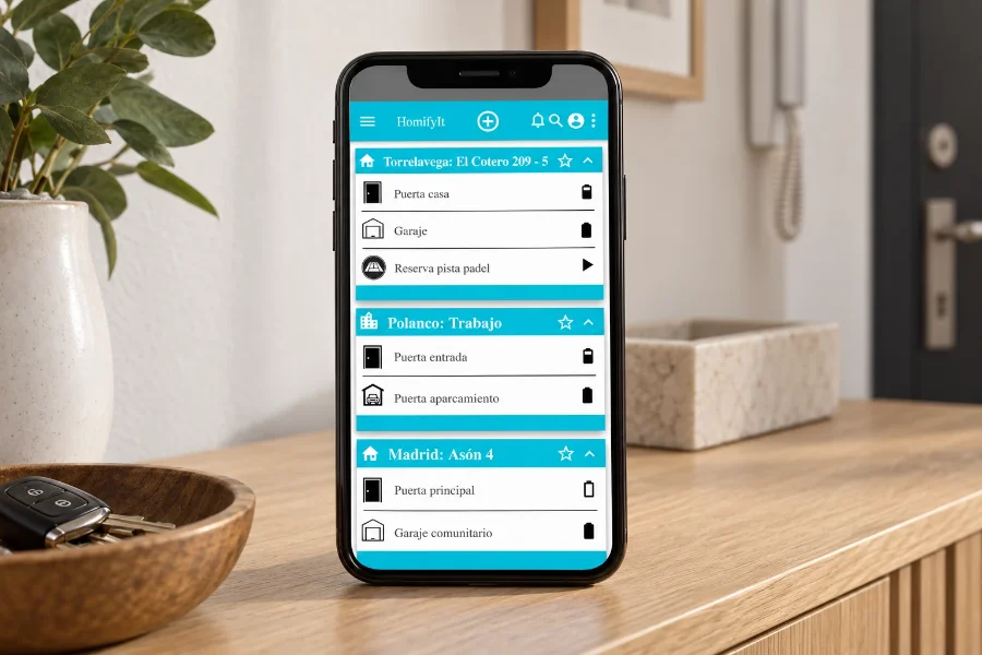HomifyIT · prototipo de la aplicación: gestión de los «homis»