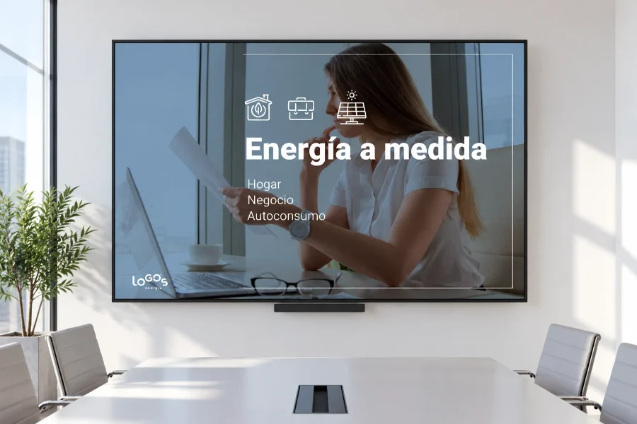 LoGOs Energía · presentación corporativa 2023: presentación en la sala de reuniones
