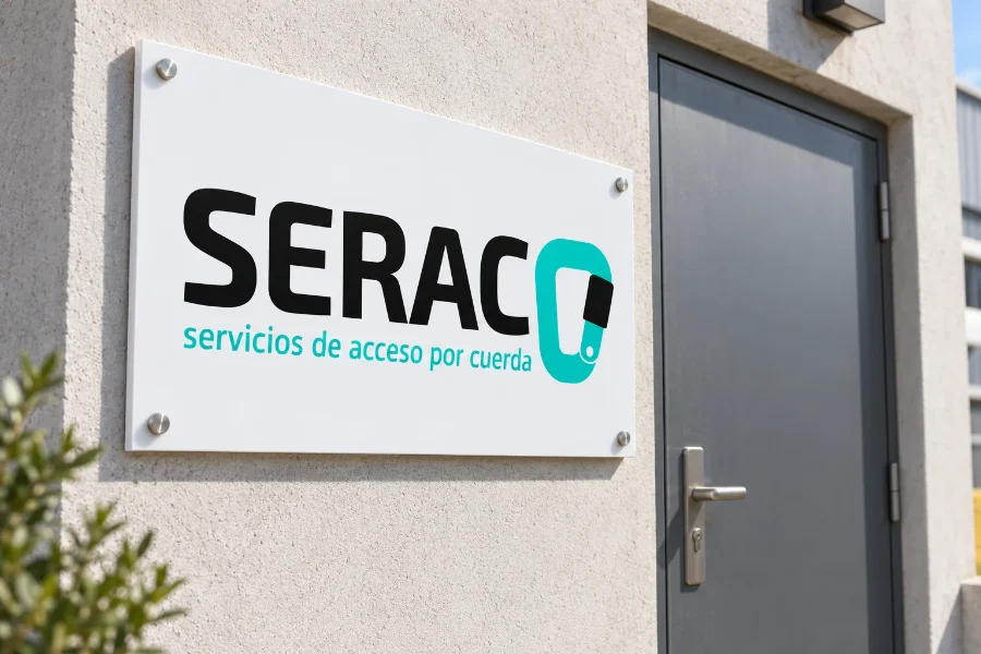 SERAC · identidad y aplicaciones: rótulo