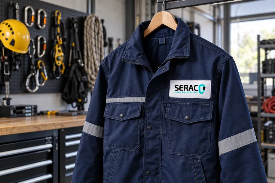 SERAC · identidad y aplicaciones: ropa de trabajo
