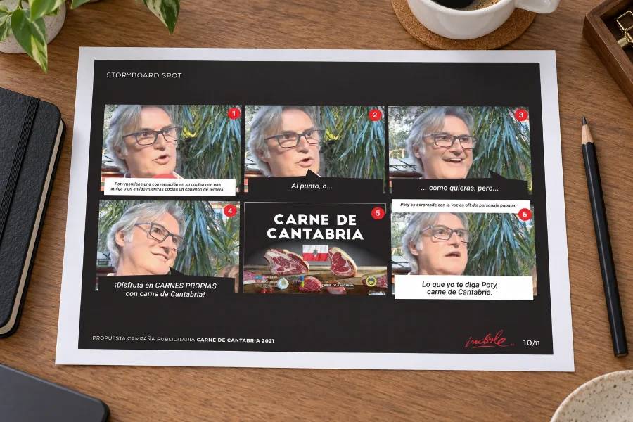 Carne de Cantabria: guion gráfico