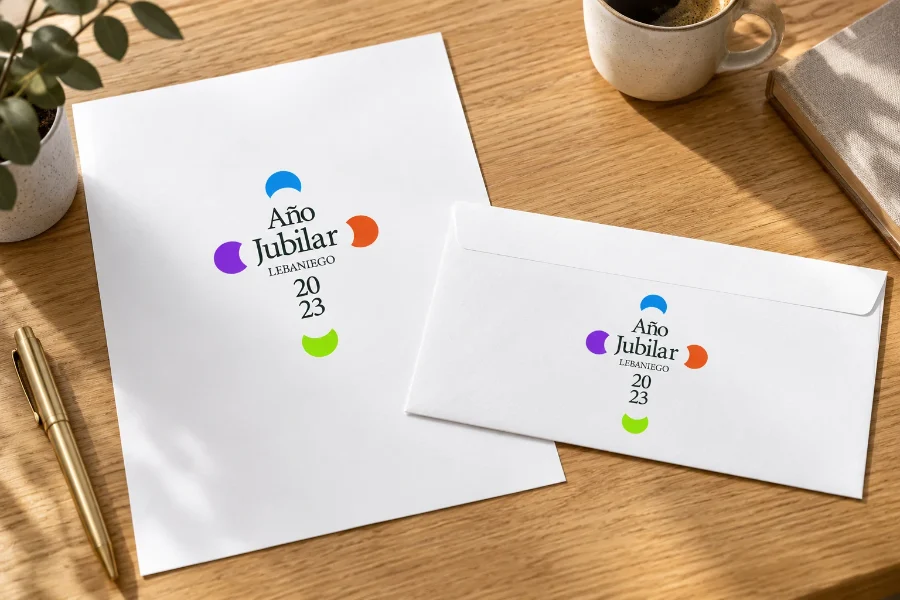 Año Jubilar Lebaniego 2023 · sello: papelería