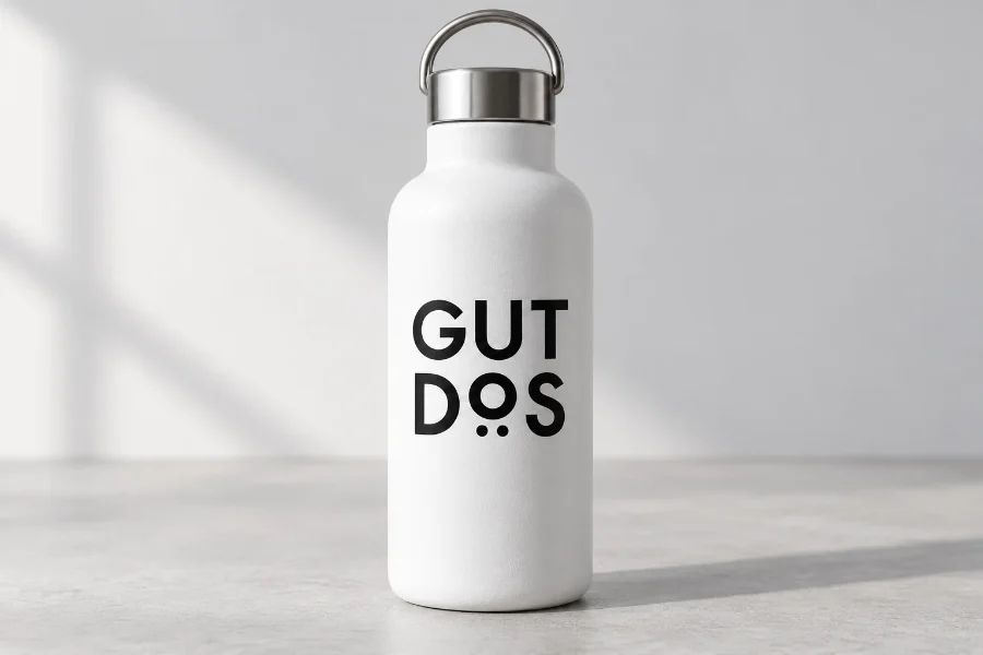 Gutdos · aplicaciones promocionales: botella