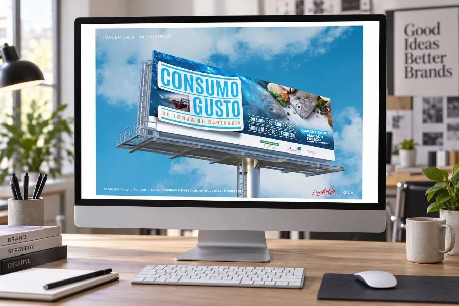 Consumo Gusto de Lonja de Cantabria: valla