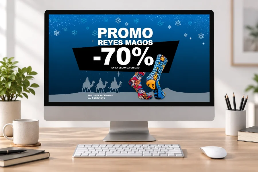 Sacha · campaña de Navidad: promoción de Reyes en el ordenador