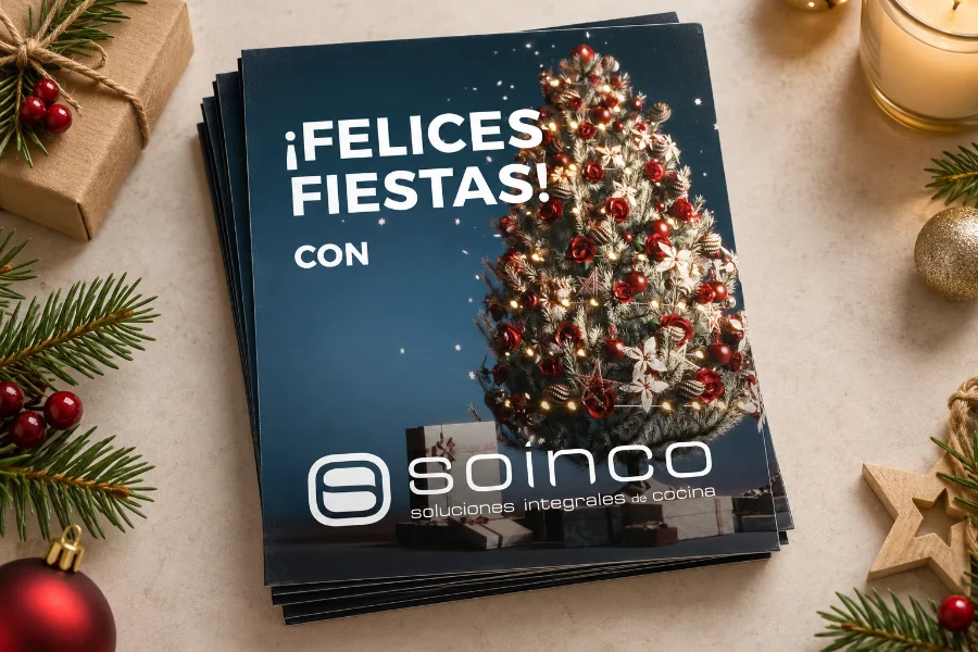 Cocinas Soinco · felicitación de Navidad 2023: impresos