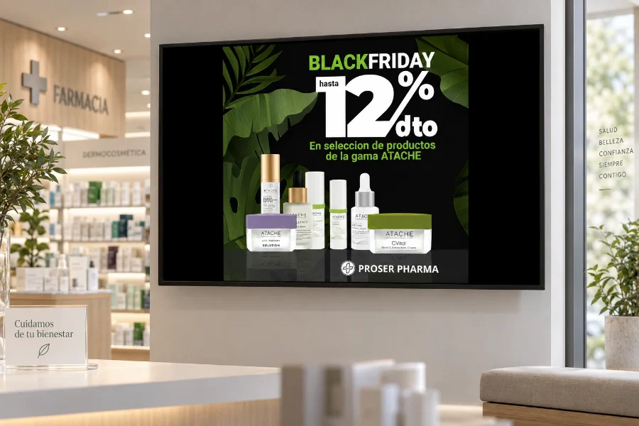 Proserpharma · Black Friday 2023: pantalla de Atache