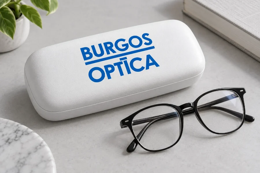 Óptica Burgos · aplicaciones de identidad: estuche