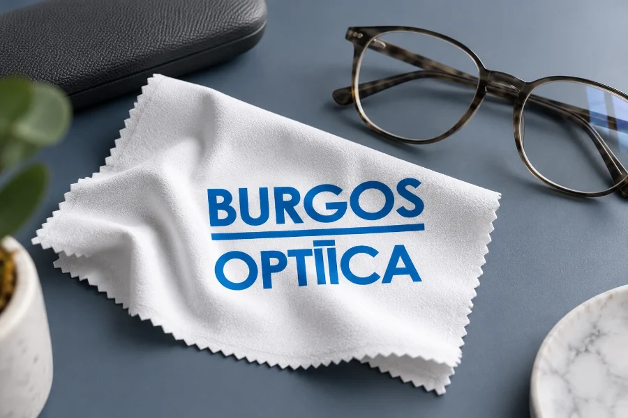 Óptica Burgos · aplicaciones de identidad: gamuza