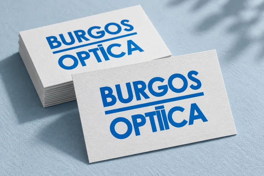 Óptica Burgos · aplicaciones de identidad: tarjetas