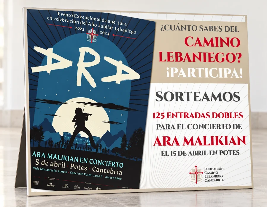 Camino Lebaniego · campañas en redes 2023-2024: presentación en panel (2 de 2)