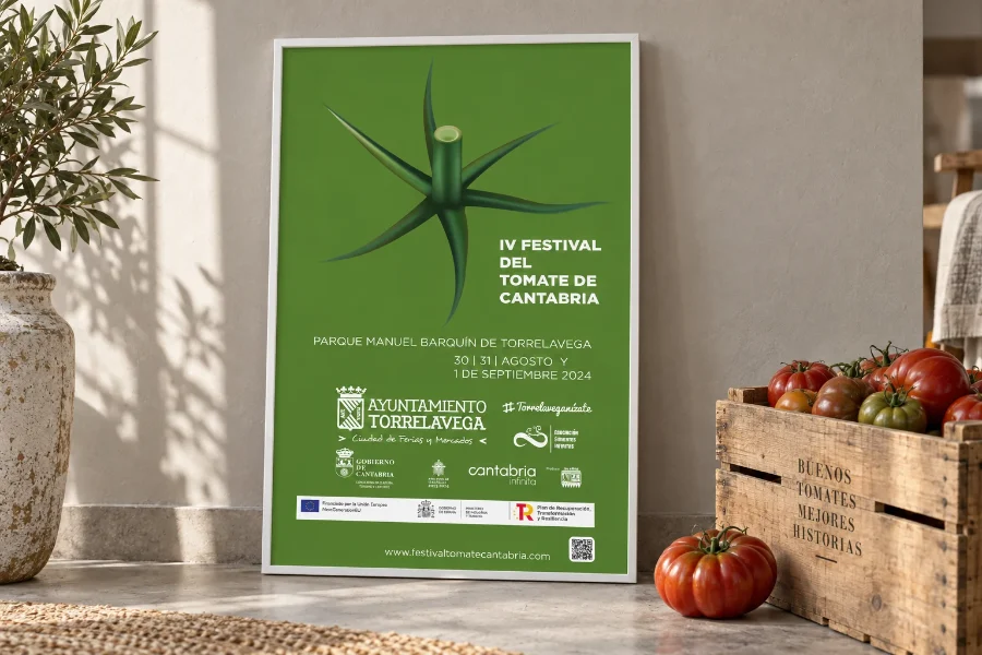 IV Festival del Tomate 2024: diseño enmarcado